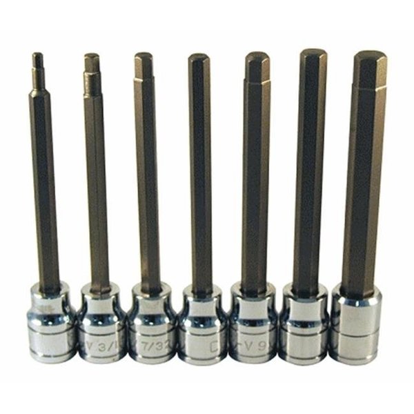 Atd Tools ATD Tools ATD-13786 7 Pc. Extra Long Sae Hex Bit Socket Set ATD-13786